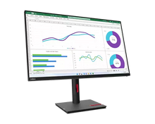 Muatkan imej ke dalam penonton Galeri, ThinkVision T32p-30(31.5型/3840×2160/IPS/USB-C/高さ・縦回転)
