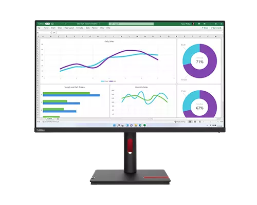 ThinkVision T32p-30(31.5型/3840×2160/IPS/USB-C/高さ・縦回転)