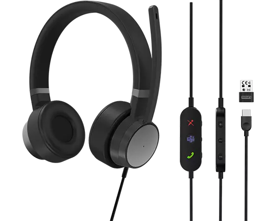 Lenovo Go Wired ANC Headset (Thunder Black)