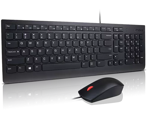 Lenovo エッセンシャル USBキーボード&マウス – 英語